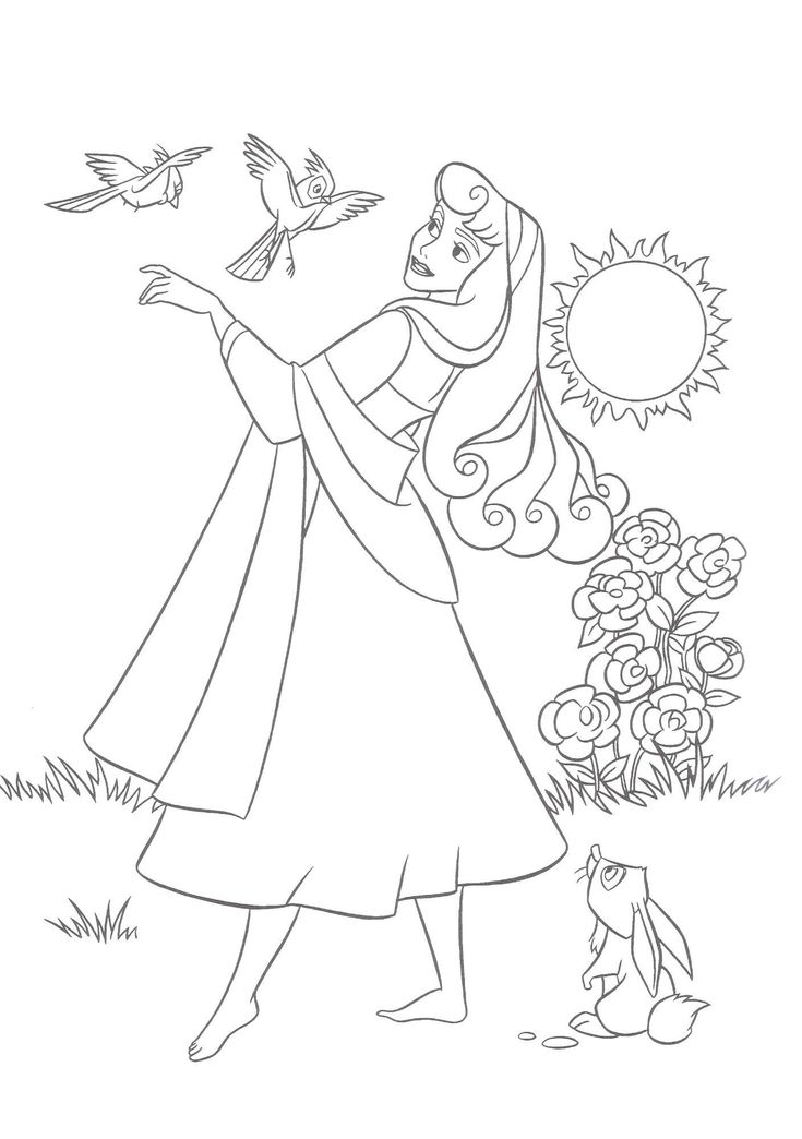 Desenhos Da Princesa Aurora Para Colorir Atividades Educativas