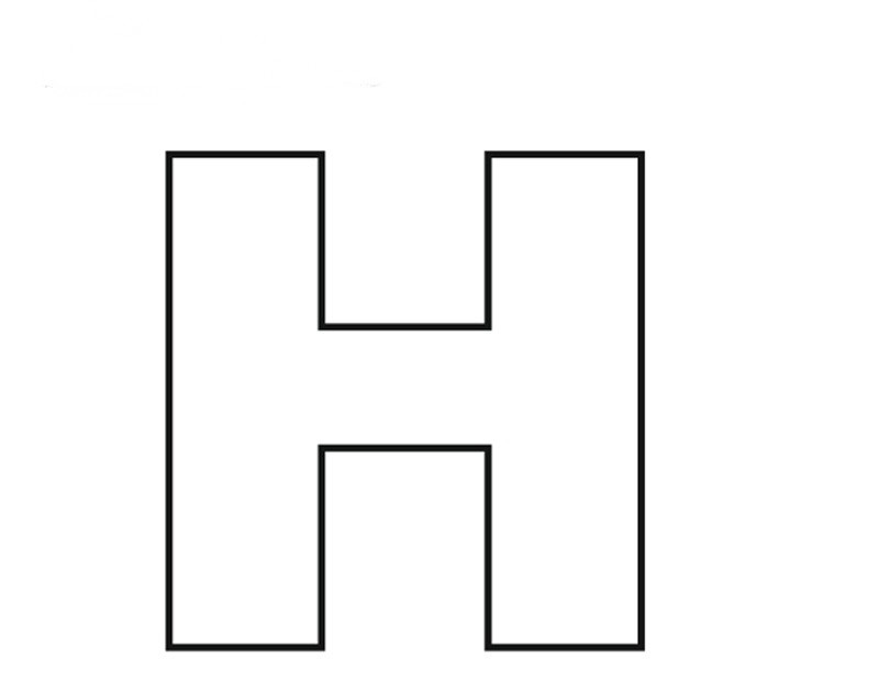 Английская буква h