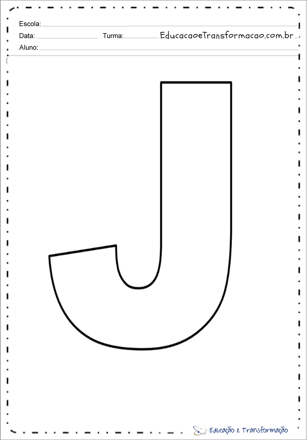 Desenhos da letra j para colorir - Atividades Educativas