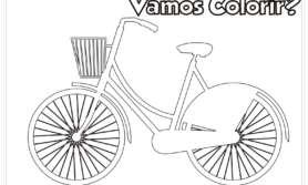 Desenhos de bicicleta para colorir