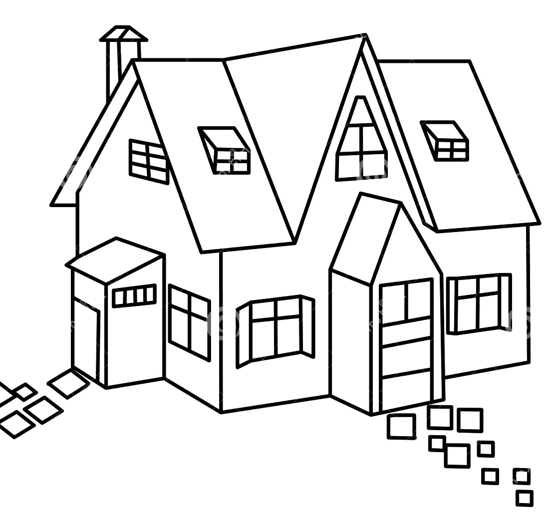 Sold a House Coloring Page