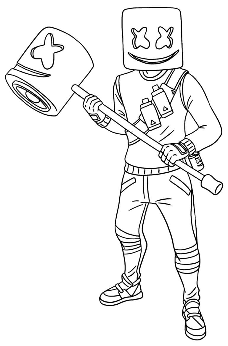 Desenhos de fortnite para colorir - Atividades Educativas