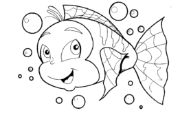 Desenhos de peixe para colorir