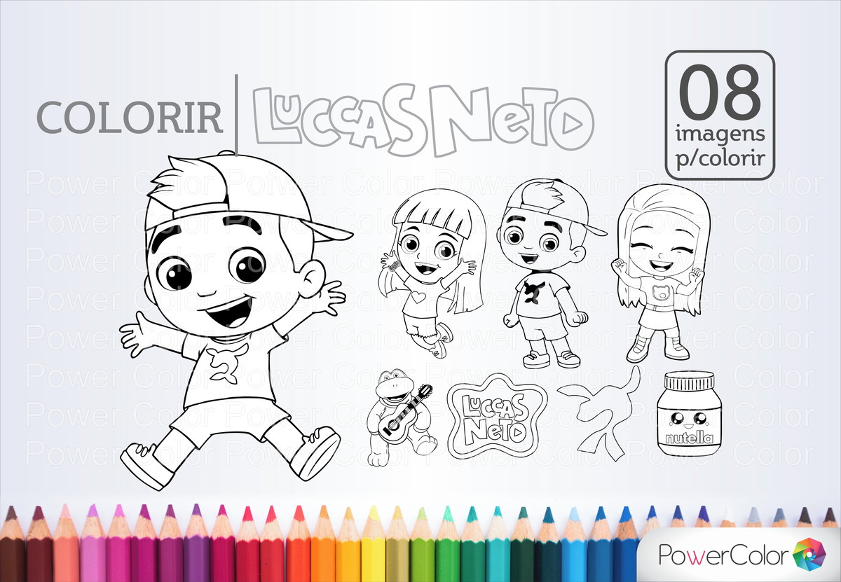 Desenhos do Luccas Neto para Imprimir e Colorir