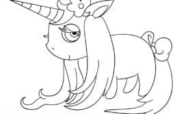 Unicornio kawaii desenhos para colorir