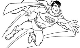 Desenhos do superman para colorir