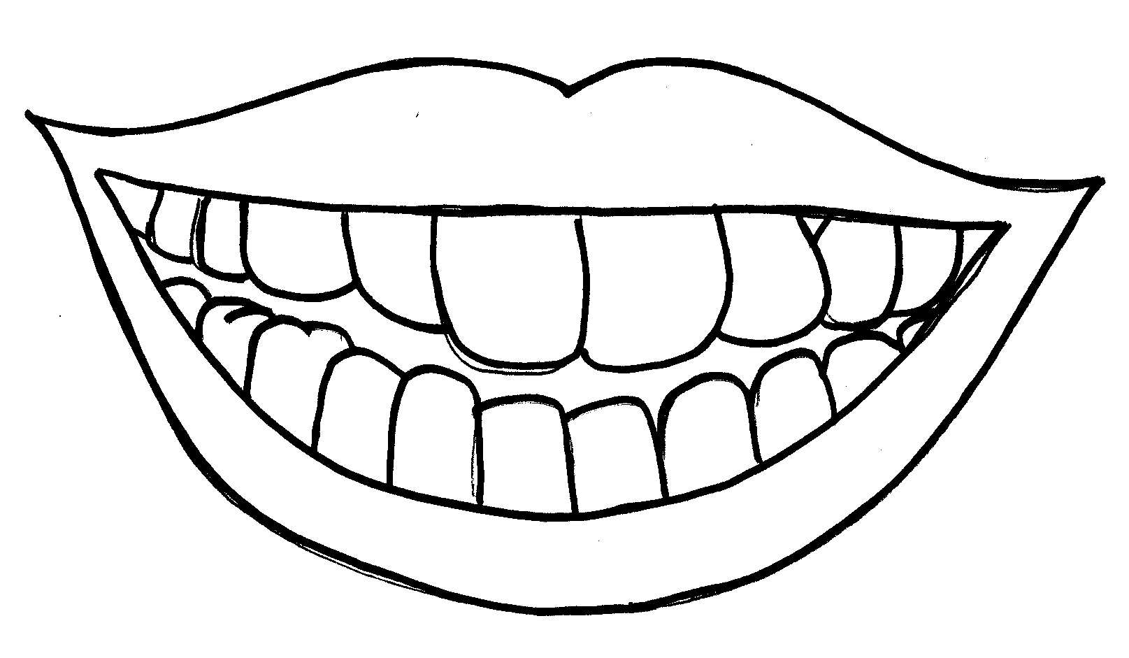 Desenhos de boca para colorir