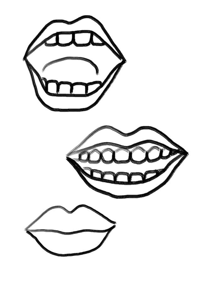 Desenho Para Colorir boca - Imagens Grátis Para Imprimir - img 10248