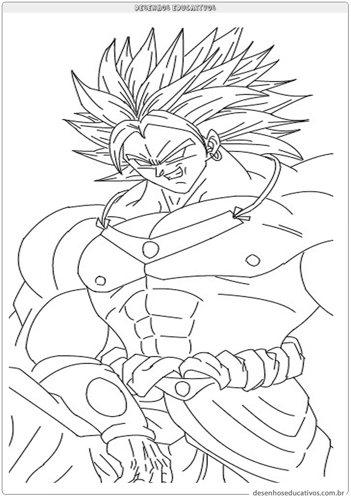 Imprimir Desenhos para Colorir Dragon Ball Z 14